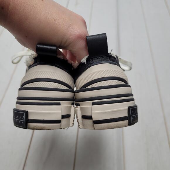 Black tiered platform sneaker shoes avant garde - Picture 8 of 9